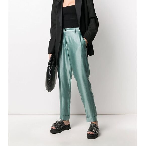 ANN DEMEULEMEESTER High-waisted straight leg trousers Size FR 38 / US 6 - Picture 3 of 16